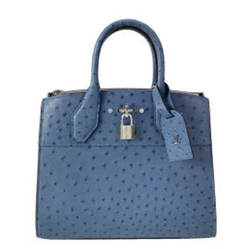 LOUIS VUITTON City Steamer Handbag Navy Blue